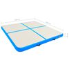 vidaXL Gymnastiekmat met pomp opblaasbaar 200x200x20 cm PVC blauw