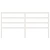 vidaXL Hoofdbord 186x4x100 cm massief grenenhout wit
