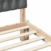 vidaXL Bedframe met Gevoerd Hoofdgedeelte Bruin 90 x 200 cm
