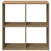vidaXL Kamerscherm / boekenkast 69,5x29x69,5 cm hout artisanaal eiken