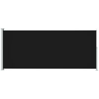 vidaXL Tuinscherm uittrekbaar 180x500 cm zwart