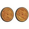 vidaXL Ruimtewielen 2 st Bruin 20,5 x 20,5 x 2 cm Massief Acaciahout