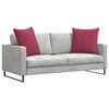 vidaXL Sofa Kussens 2 stuks Wijnrood 80 x 80 cm Cordstof