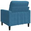 vidaXL Fauteuil 60 cm fluweel blauw