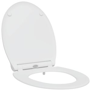 vidaXL Toiletzitting Wit 47 x 37,5 x 3,8 cm Duroplast