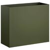 vidaXL Plantenbak Olijfgroen 50 x 20 x 40 cm Koudgewalst staal