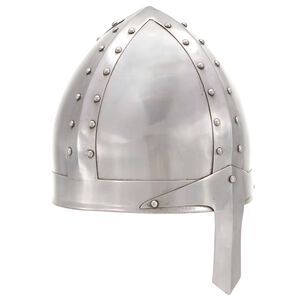 vidaXL Ridderhelm middeleeuws replica LARP staal zilverkleurig