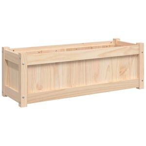 vidaXL Plantenbak 90x31x31 cm massief grenenhout
