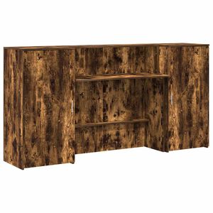vidaXL Receptiebalie 200x50x103,5 cm bewerkt hout gerookt eikenkleurig