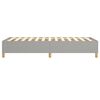 vidaXL Boxspring bed 90x200 cm stof lichtgrijs