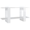 vidaXL Boekenkast 100x30x51 cm bewerkt hout hoogglans wit