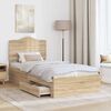 vidaXL Bedframe met hoofdeinde Sonoma Eiken 70 x 190 cm Bewerkt hout