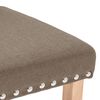 vidaXL Eetkamerstoelen draaibaar 2 st stof taupe