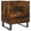 vidaXL Nachtkastjes 2 st 40x35x47,5 cm bewerkt hout gerookt eikenkleur
