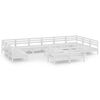 vidaXL 13-delige Loungeset massief grenenhout wit