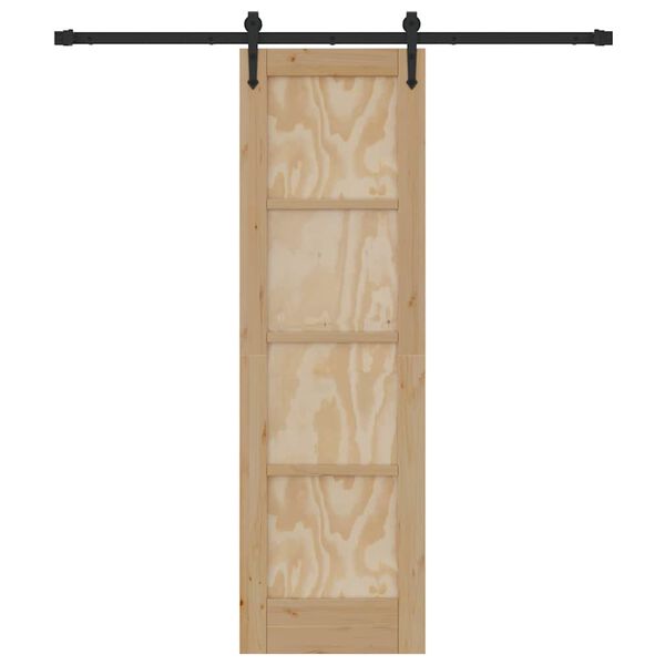 vidaXL Schuifdeur ORKDAL Bruin 61 x 198,5 cm Massief grenenhout