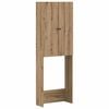 vidaXL Toiletkast ALKMAAR Artisanaal eiken 66 x 25,5 x 190 cm