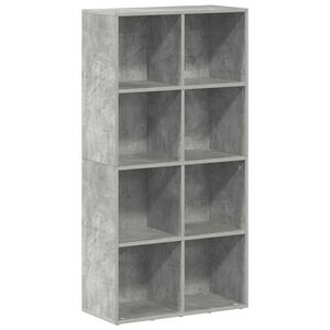 vidaXL Boekenkast/dressoir 66x30x130 cm bewerkt hout betongrijs