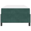 vidaXL Bedframe met matras Donkergroen 100 x 200 cm Stof