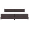 vidaXL Boxspringbed met matras Donkerbruin 200 x 200 cm Stof
