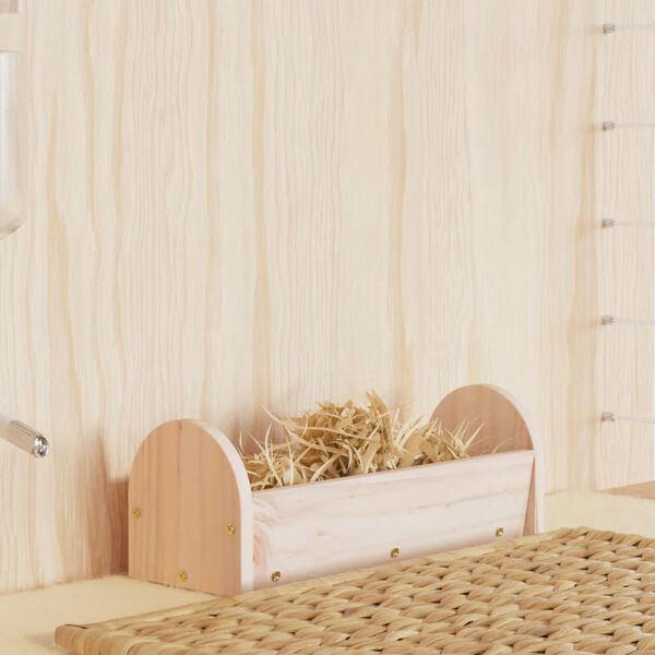 vidaXL Hooiruif voor konijnen 28x10x10 cm massief vurenhout