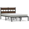 vidaXL Bedframe met hoofdbord zonder matras bruin eiken 120x190 cm