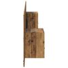 vidaXL Hoofdbord Met Kast met lade 3 pcs Oud Hout Bewerkt hout