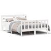 vidaXL Bedframe zonder matras massief grenenhout wit 160x200 cm