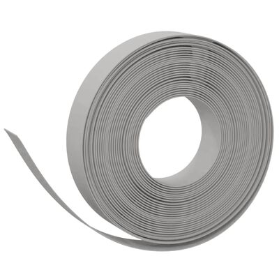 vidaXL Tuinranden 5 st 10 m 10 cm polyetheen grijs