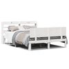 vidaXL Bed Frame 2 st Wit 140 x 200 cm Solid pine wood, plywood slats