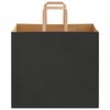 vidaXL Papieren zakken 50 st met hengsels 32x22x28 cm zwart