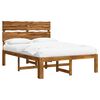 vidaXL Tweepersoonsbed met hoofdeinde ROSTOCK Naturel 140 x 200 cm