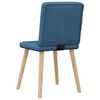 vidaXL Eetkamerstoelen 6 st stof blauw