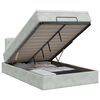 vidaXL Ottoman bed met matras Lichtgrijs 120 x 200 cm Fluweel