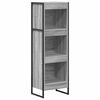 vidaXL Boekenkast 40 x 30 x 121 cm Bewerkt hout Grijs Sonoma