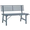 vidaXL Tuinbank 110 cm staal grijs