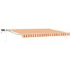 vidaXL Handmatige Luifelhouder met LED's Geel, Oranje en Wit 5 &times; 3,5 m