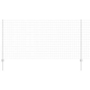 vidaXL Euro-hek met palen 25 x 1,2 m Gegalvaniseerd staal Mesh
