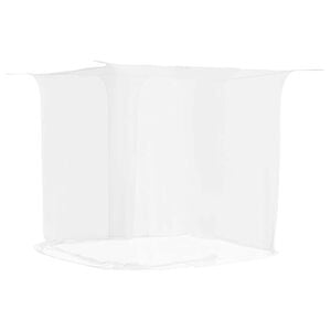 vidaXL Hangende klamboe 156 gaas 220x100x150 cm wit