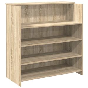 vidaXL Receptiebalie Sonoma Eiken 100x50x103,5 cm Bewerkt Hout