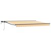 vidaXL Handmatige Luifelhouder met LED's 4,5 &times; 3 m