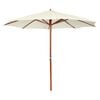 vidaXL Parasol 300x258 cm zandwit