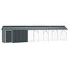vidaXL Vogelkooi Antraciet 630 x 103 x 142 cm Gegalvaniseerd staal
