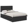 vidaXL Bedframe met lade met opslag Zwart 120 x 200 cm Ingenieurshout