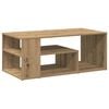 vidaXL Salontafel 100x50x40 cm bewerkt hout artisanaal eikenkleurig