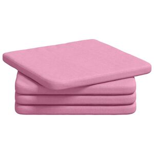 vidaXL Zitkussens 4 st Stof Roze 40 x 40 x 3 cm