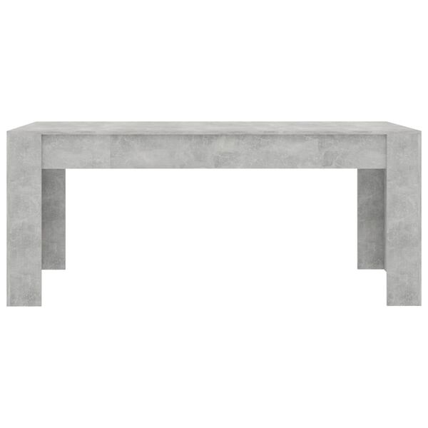 vidaXL Eettafel 180x90x76 cm spaanplaat betongrijs