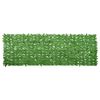 vidaXL Balkonscherm met groene bladeren 300x100 cm