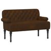 vidaXL Loungebank met knopencomfort Bruin 120 x 65 x 78 cm