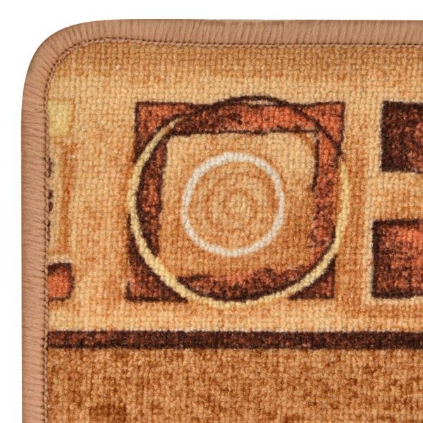 vidaXL Tapijtloper met gelbodem 67x120 cm beige